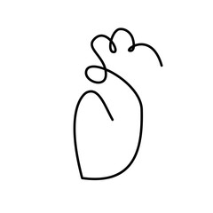 abstract line art of human organs
