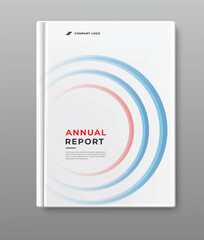 business modern  annual report cover template design