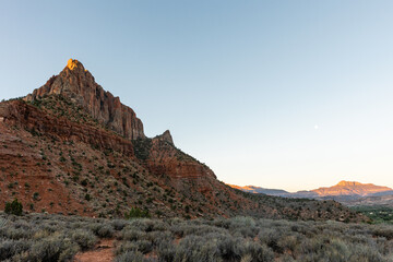 Fototapeta premium Zion national park at sunrise