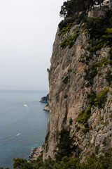 sea side cliffs in capri italy