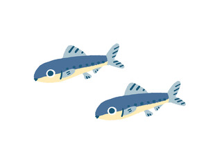 かわいいイワシのイラスト