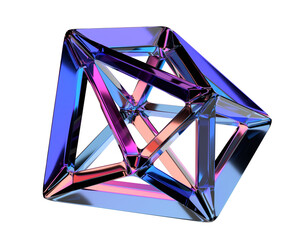 Colorful abstract shape, 3d render © VAlex