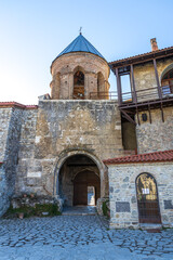 Fototapeta premium Famous Alaverdi monastery in Kakheti region in Georgia