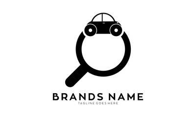 Finding car symbol vector logo