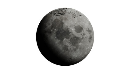 Photo Realistic Moon surface as transparent png file. Elements of this vector furnished by NASA.