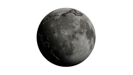 The Moon as transparent png file. Elements of this vector furnished by NASA.