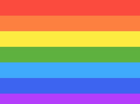 Rainbow colors. Gay pride flag. Symbol of LGBT social movement. Colorful background.Horizontal stripes. Vintage style.
