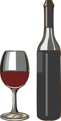 Wine png graphic clipart design