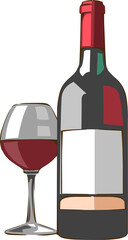 Wine png graphic clipart design