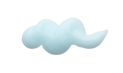 Sample of face cream isolated on white