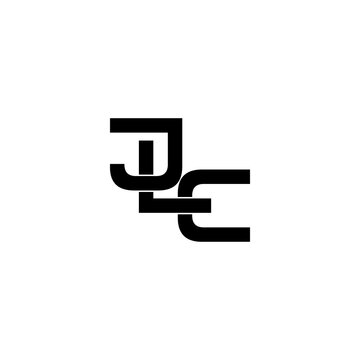 jlc typography letter monogram logo design