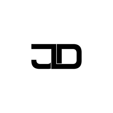 jld lettering initial monogram logo design