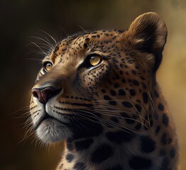 Fototapeta na wymiar Wild animals made in generative AI, high quality.
