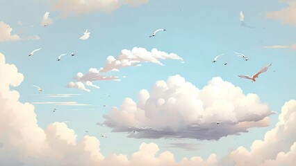 Fototapeta premium clouds in the sky