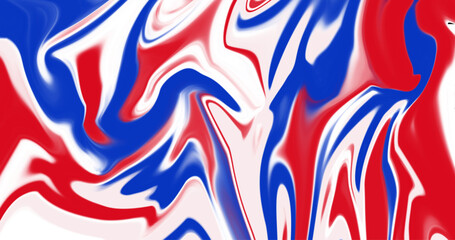 abstract liquid red blue white gradient background