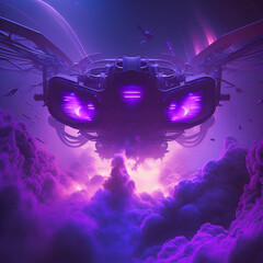 Unleashing the Imagination: AI-Generated Dreamscape Illustration of a Mechanical Fly Monster