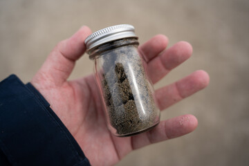 砂いりの瓶