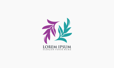 natural leaf icon company logo