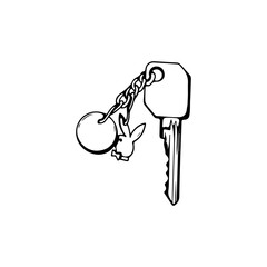 key illustration vector with concept