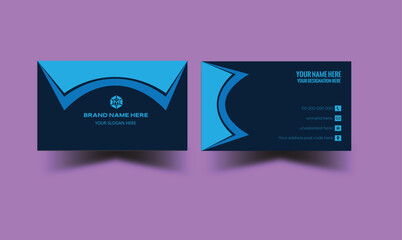 Vector illustration Design, Modern Corporate Business Card Template, Horizontal Simple Clean Layout Design Template. Luxury business card, Elegant business card, Double side creative business card.