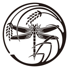 家紋風デザイン / トンボ