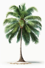 Obraz premium ai generated of illustration of coconut tree