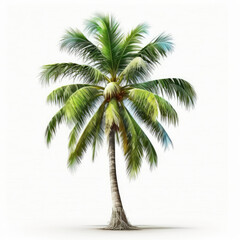 ai generated of illustration of coconut tree