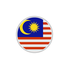 Malaysia flag icon set, Malaysia independence day icon set vector sign symbol