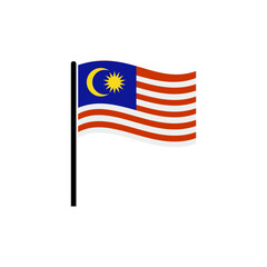 Malaysia flag icon set, Malaysia independence day icon set vector sign symbol