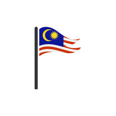 Malaysia flag icon set, Malaysia independence day icon set vector sign symbol