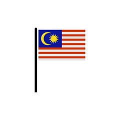 Malaysia flag icon set, Malaysia independence day icon set vector sign symbol