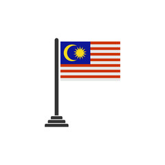 Malaysia flag icon set, Malaysia independence day icon set vector sign symbol