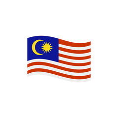 Malaysia flag icon set, Malaysia independence day icon set vector sign symbol