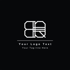 initial logo bq qb logo based letter
