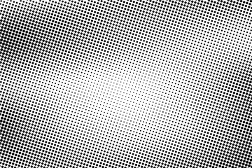 abstract Halftone vector background black and white dots shape