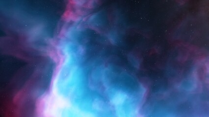 Fototapeta premium red-violet nebula in outer space, horsehead nebula, unusual colorful nebula in a distant galaxy, red nebula 3d render 