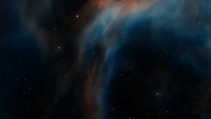 red-violet nebula in outer space, horsehead nebula, unusual colorful nebula in a distant galaxy, red nebula 3d render
