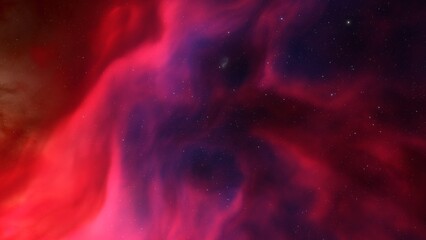 red-violet nebula in outer space, horsehead nebula, unusual colorful nebula in a distant galaxy, red nebula 3d render
