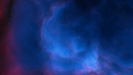 Space background with nebula and stars, nebula in deep space, abstract colorful background 3d render
