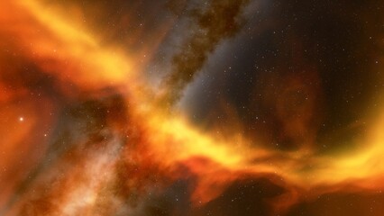 Space background with nebula and stars, nebula in deep space, abstract colorful background 3d render
