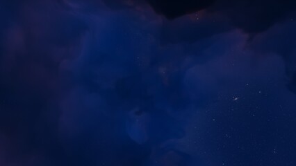 Nebula gas cloud in deep outer space, science fiction illustration, colorful space background with stars 3d render
