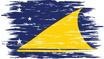 Brush stroke flag of TOKELAU