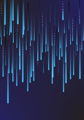 Abstract background, design graphic technology digital algorithm, blue light futuristic flow speed wave connection signal antenna, telecoms data internet online wireless, network communication.
