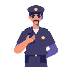 police man character