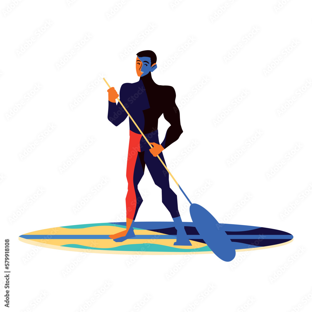 Canvas Prints guy on surfboard