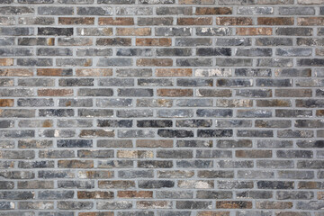 Blue brick wall background. brick texture