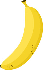Banana fruit icon isolated illustration
