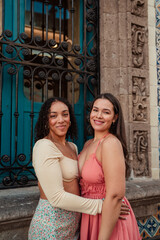 interracial friends having fun