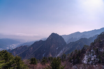 View from the ridge of mountain-Seolacksan national park-Sokchogoun, Gangwondo, Korea