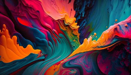A colorful abstract art piece unsplash colorful background  Generative AI